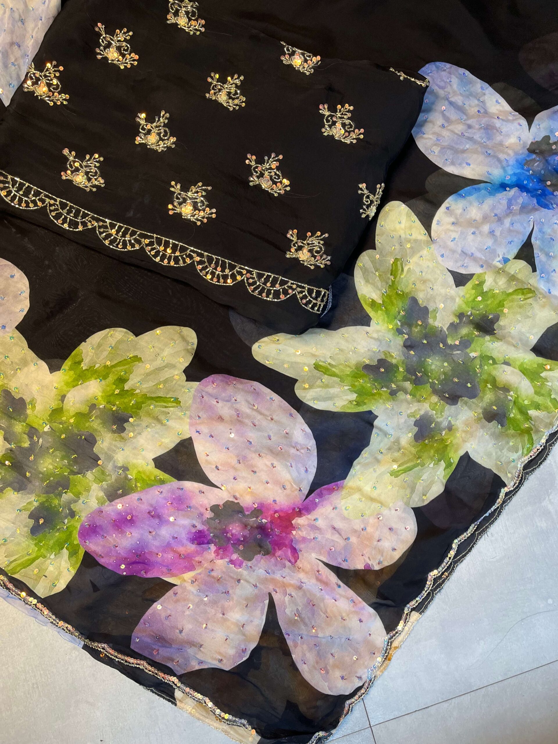Sequinned Floral